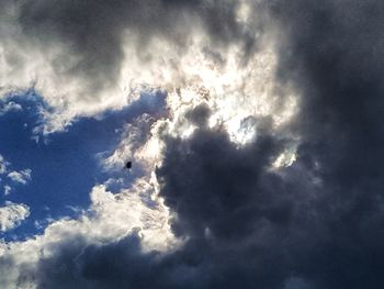 Low angle view of clouds in sky