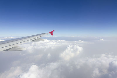 Airplane flying in sky