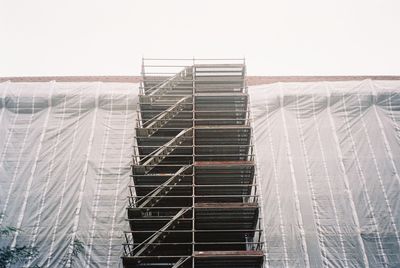 Staircase against sky