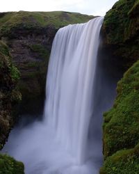 River flowing through rocks