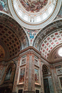 Low angle view of ceiling of building