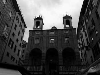 Low angle view of building against sky