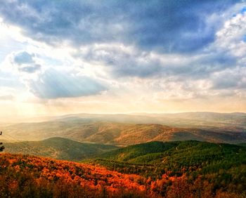 Scenic view of landscape against sky