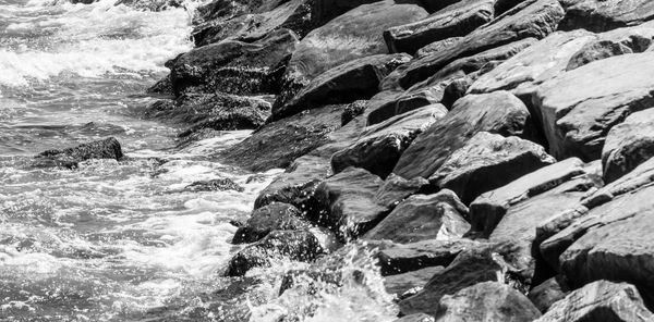 High angle view of water