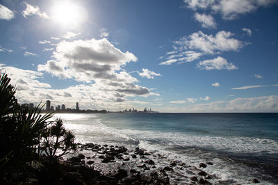 Scenic view of sea against sky