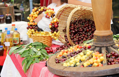 Vegetables for sale in market