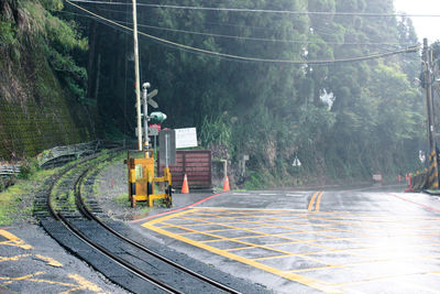 View of railroad track