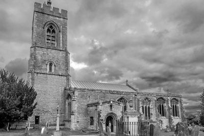 Panoramic view of old building against sky