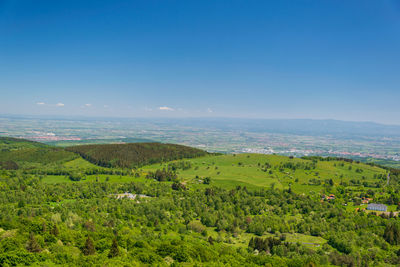 View of the crater of the puy pariou volcano