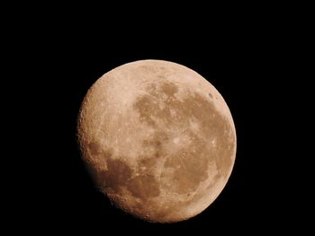 Close-up of moon against black background
