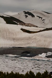 Mikuriga-ike pond. murodo. tateyama kurobe alpine route. japan