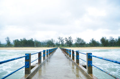 Jetty over river