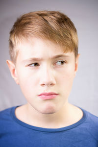 Close-up portrait of boy