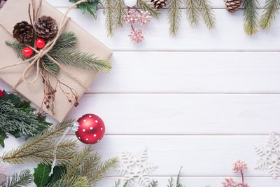 Christmas decoration hanging on tree