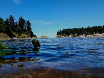 Scenic view of river against sky