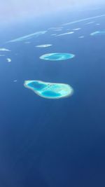 Close-up of blue water