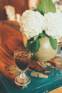 Close-up of drink on table