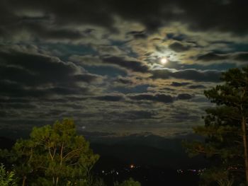 Scenic view of moon at night