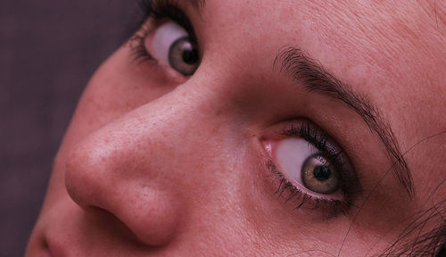 Close-up portrait of woman