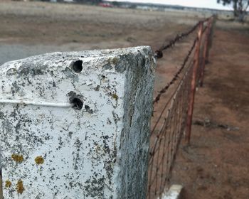 Close-up of rusty metal