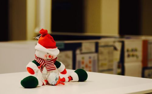 Close-up of stuffed toy on table