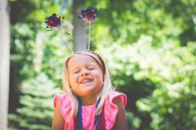 Portrait of happy girl