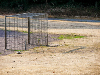 Fence on field