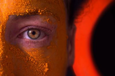 Close-up portrait of human eye