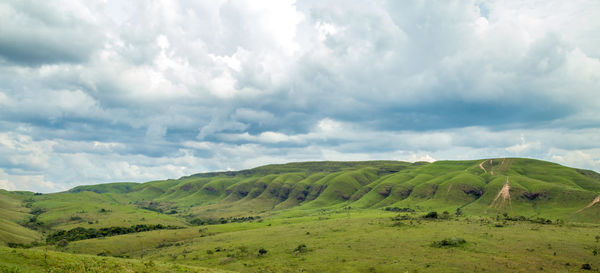 Panoramic view of landscape against sky