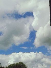 Low angle view of cloudy sky