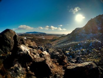 Panoramic view of landscape against sky