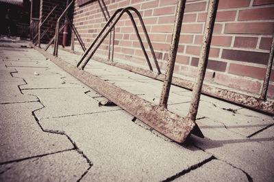 Close-up of construction site