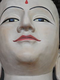 Close-up portrait of mannequin