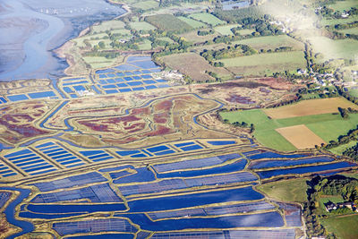 Aerial view of agricultural field