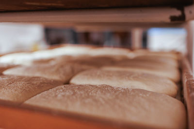 Close-up of bread in bakery 
