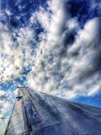 Low angle view of cloudy sky