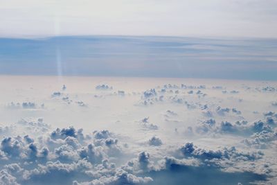 Aerial view of sea against sky