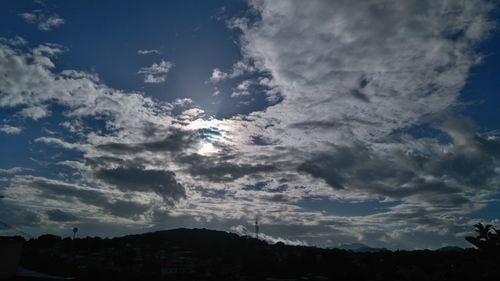 Scenic view of cloudscape against cloudy sky