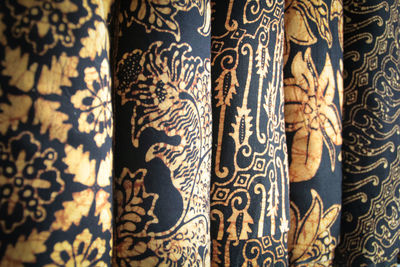 Full frame shot of patterned for sale in store