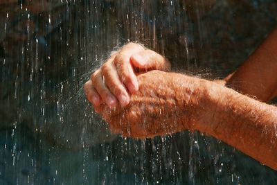 Close-up of a person hand