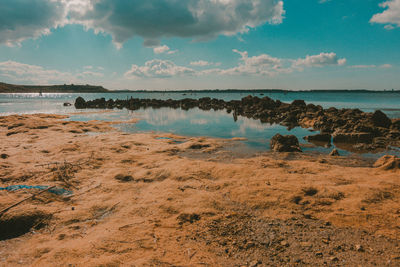 Scenic view of sea against sky