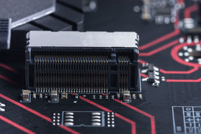 Close-up of circuit board