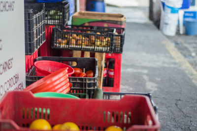 Close-up of food for sale at market stall