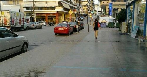 City street at dusk