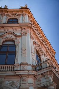 Low angle view of historical building