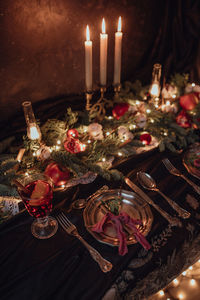 Close-up of christmas decorations