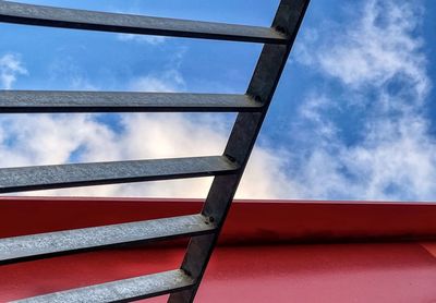 Low angle view of bridge against sky