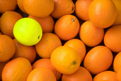 Full frame shot of oranges