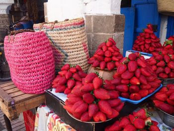 Strawberries, chefchaouen market