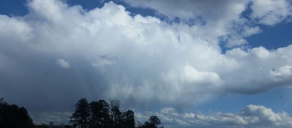 Low angle view of cloudy sky